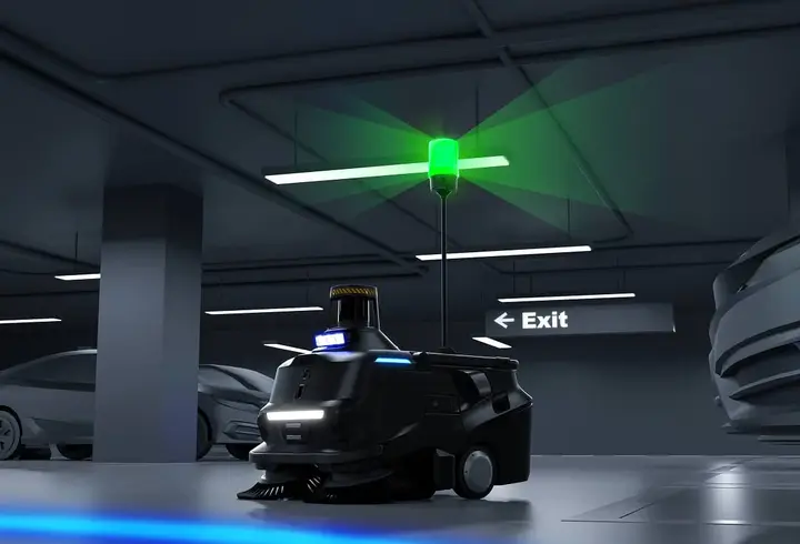 Audible/visual alerts with high-mounted warning lights